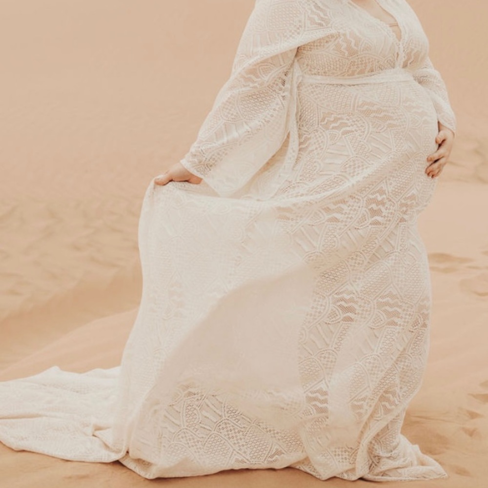 Plus Size Maternity Gown